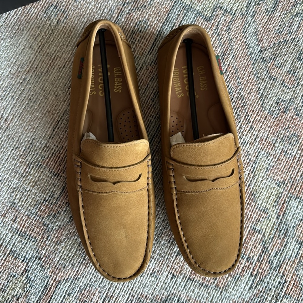 G.H. Bass Men's Davis Slip-On Suede Driver Mocs - Picture 6 of 12
